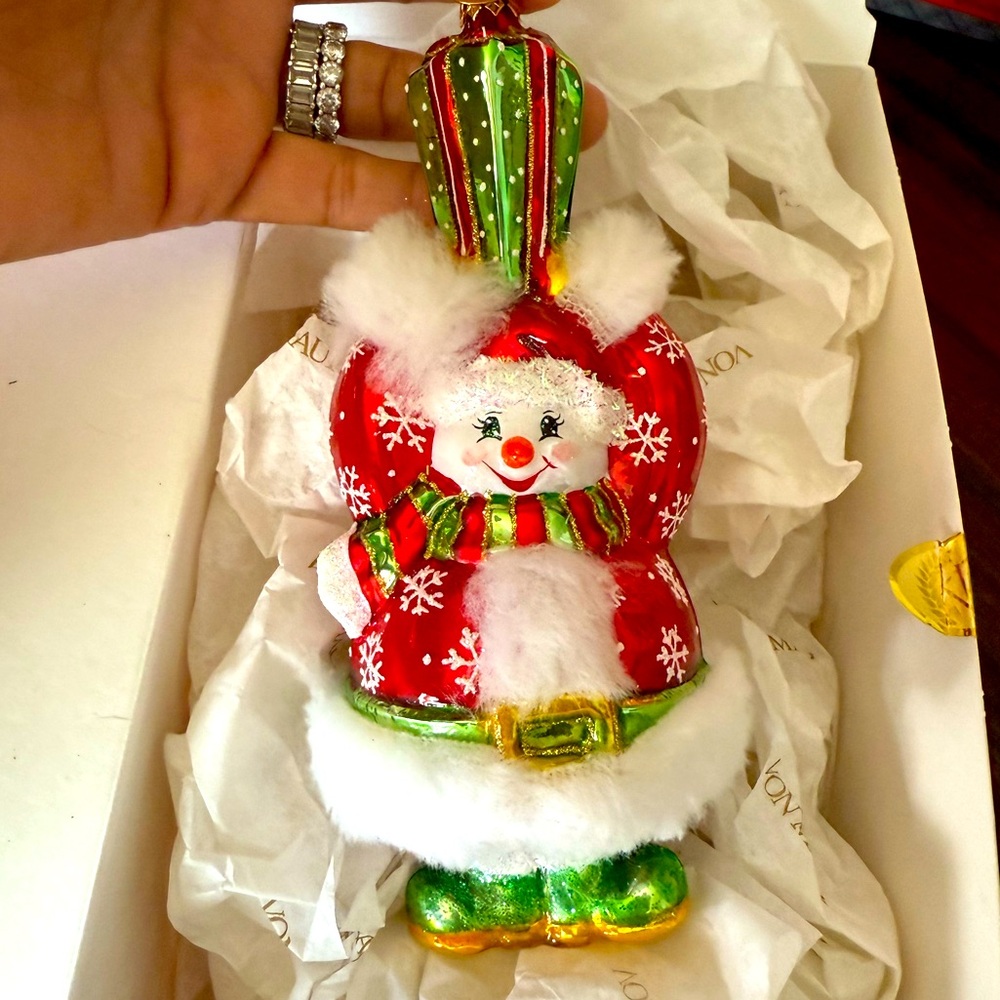 VERY RARE 2010 Christopher Radko "Here's One More" Christmas Ornament